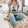 Dear Santa Raccoon | Christmas Humor Unisex Tank Top | Cozy Comfort Grey