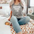 Raccoon Mode On Tank Top - Trash Panda Outfit for Animal Lovers Grey