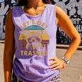 Adorable Raccoon Lovers Tank Top - Let's Get Trashed Fun Violet