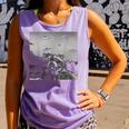 Alien UFO Raccoon | Rustic Comfort Colors Unisex Tank | Fun Gift Violet