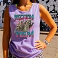 Autism Awareness Raccoon Tank Top - Comfort Colors Meme Design Violet