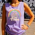 Autism Awareness Raccoon Tank Top | Unisex Comfort Colors Violet