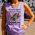Autism Meme Raccoon Tank Top - Comfort Colors | Unique Humor Violet