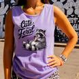 Cute Feral Panda Raccoon Costume | Comfort Colors Tank for Fun Violet