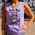 Cute Raccoon Summer Tank Top - Funny Women’s Comfort Tee Violet