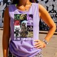 In My Feral Era Awesome Raccoon Raccoon Cringy Meme Comfort Colors Tank Top Violet