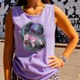 Ferret Comfort Colors Tank Top - Moonlit Howling Design for Pet Lovers Violet