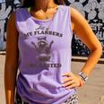All Of My Flabbers Are Gasted Raccoon Comfort Colors Tank Top Violet