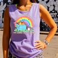 Groovy This Little Light-Of Mine Dumpster Fire Raccoon Comfort Colors Tank Top Violet