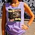 Life Is Soup Oddly Specific Weird Ironic Raccoon Meme Comfort Colors Tank Top Violet