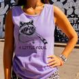 A Little Feral Raccoon With Moon Animal Raccoon Trash Panda Comfort Colors Tank Top Violet