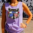 Patriotic Raccoon Tank Top - July 4th Fun | Comfort Colors Trash Panda Violet