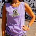 Pocket Raccoon Unisex Tank Top - Fun & Playful Comfort Colors Tee Violet