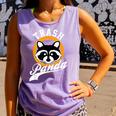 Raccoon Comfort Colors Tank Top - Humorous Wildlife Satire Violet