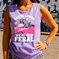 Raccoon Comfort Tank Top - Unisex Gift for Introverted Raccoon Lovers Violet