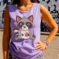 Raccoon Cookie Lover | Small Comfort Colors Adults Tank Top Violet