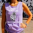 Raccoon Love Comfort Colors Tank Top - Unisex Fun Design Violet