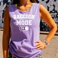 Raccoon Mode On Tank Top - Trash Panda Outfit for Animal Lovers Violet