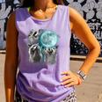 Raccoon Moon Comfort Tank Top - Quirky Fun for Animal Fans Violet