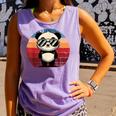 Retro Panda In Sunglasses BBQ Pool Party Panda Comfort Colors Tank Top Violet