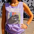 Retro Raccoon Camping Tank Top - Unisex Camping Love Violet