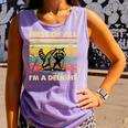 Retro Raccoon 'I'm A Delight' Comfort Colors Tank Top | Fun Animal Design Violet