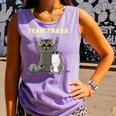 Team Trash Opossum Raccoon Rat Animals Garbage Gang Short Sleeve Comfort Colors Tank Top Violet