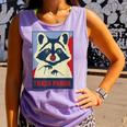 Trash Panda Raccoon Comfort Colors Tank Top - Animal Lover Gift Violet