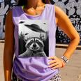 UFO Raccoon Tank Top - Comfort Colors | Unisex & Fun Violet
