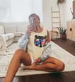 Patriotic Raccoon Tank Top - July 4th Fun | Comfort Colors Trash Panda Butter