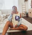 Raccoon Comfort Colors Tank Top - Whimsical Moon Nightwear Butter