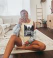 Scared Raccoon Selfie With Sasquatch Bigfoot Raccoon Comfort Colors Tank Top Butter