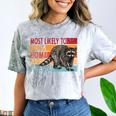 Adopt a Street Cat Tee - Funny Raccoon Theme - Unisex Comfort Smoke