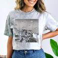 Alien UFO Raccoon Comfort Color Blast T-Shirt Smoke