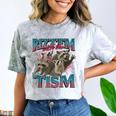 Autistic Raccoon Meme Comfort T-Shirt | Quirky Fun Apparel Smoke