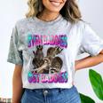 Comfort Color Blast Tee - Even Baddies Get Saddies Raccoon Meme Smoke