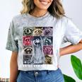 Feral Raccoon Meme T-Shirt - Team Trash Animal Graphic Smoke