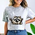 Funny Raccoon T-Shirt - Comfort Color Blast for Casual Style Smoke