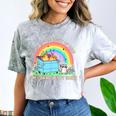 Groovy Dumpster Fire Raccoon Comfort Colors T-Shirt | Light of Mine Theme Smoke