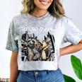 Let's Get Trashed Raccoon And Opossum Drinking Beer Comfort Color Blast T-Shirt Smoke