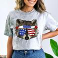 Patriotic Raccoon July 4th T-Shirt - Unisex Comfort Color Smoke