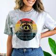 Raccoon Comfort Tee - Fun Wildlife Design for Nature Lovers Smoke