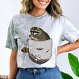 Raccoon Lover Comfort T-Shirt - Colorful Animal Pocket Print Smoke