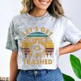 Raccoon Lovers 'Let's Get Trashed' Colorful Unisex T-Shirt Smoke