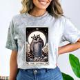 Raccoon Lovers Tarot T-Shirt | Unisex Comfort Color Blast Smoke
