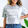 Raccoon Mode Comfort T-Shirt | For Animal Lovers | Color Blast Trash Panda Smoke