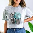 Raccoon Moonlight T-Shirt | Unique Comfort Colors Tee Smoke