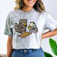 Raccoon Opossum Pizza Fun Tee - Unisex Comfort T-Shirt for All Ages Smoke