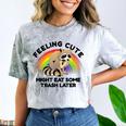 Raccoon Pocket Unisex T-Shirt | Cute Wildlife Comfort | Unique Tee Smoke
