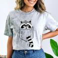 Raccoon Trash Panda Casual T-Shirt - Small Comfort Color Blast Smoke